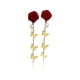 thumbnail image 2 of Pendientes para mujer, regalos para mujer. Encantadores pendientes de flores rojas y borlas de mariposas de temporada que irradian elegancia y sofisticación. Pendientes de rosas., 2 of 5