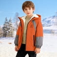 thumbnail image 5 of MEZZALL Kids Boys Winter Fuzzy Jacket Warm Thickened Padded Coats Windproof Thermal Outerwear Children Cold Weather Classic Long Sleeve Tops, 5 of 5