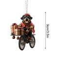 thumbnail image 2 of XWSHYW Adornos Colgantes Adorno Navideño Franquicia Divertido, Adorno de Perros para Árbol de Navidad, Adorno de Colgante para Coche con Perro Francés, Adorno de Perros, Decoración Navideña de Perros, 2 of 5