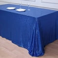 thumbnail image 4 of Balsa Circle 90" x 132" Sequin Rectangular Tablecloth Royal Blue, 4 of 8