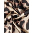 thumbnail image 7 of DARING DIVA Women's Satin Pajama Set Silky Long Sleeve Button Down Sleepwear M Brown, 7 of 7