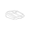 Genuine OE Porsche Cushion Cover - 970-522-162-A9-DAA