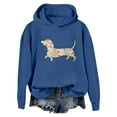 thumbnail image 3 of Womens Hoodies 2026 Lightweight Long Sleeve Casual Pullover Tops Cute Dog Print Crewneck Fall Casual Sweatshirts, 3 of 3