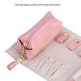 thumbnail image 6 of Elegant PU Leather Portable Jewelry Storage Roll Bag Organizer for Traveling,Jewelry Roll Bag, Traveling Jewelry Storage Bag, 6 of 9