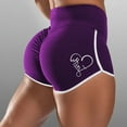 thumbnail image 6 of ZUARFY Women Plus Size Workout Sport Shorts High Waist Ruched Scrunch Booty Yoga Pants Faith Heart Print Butt Lifting Leggings, 6 of 19