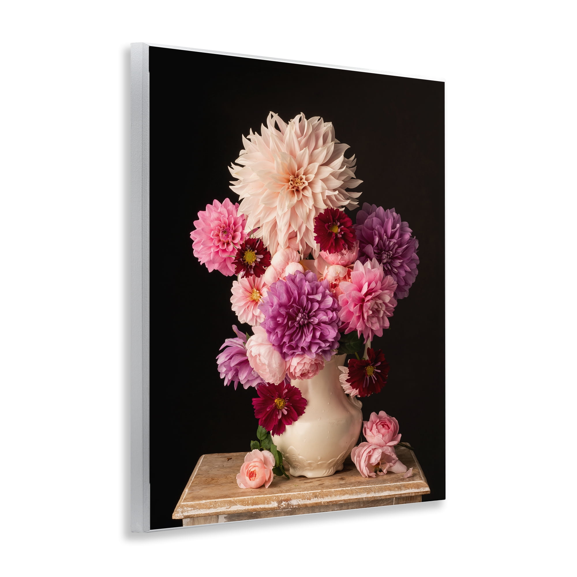 Stupell Industries Full Dahlias Bouquet Plants & Flowers Photography Unframed Art Print Wall Art, 11 x 14