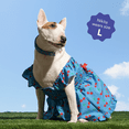 thumbnail image 6 of Oodles Blue Tart Cherries Spring Ruffled Dog Dress, XS, 6 of 12