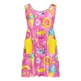 thumbnail image 7 of Edvintorg Girls Dresses Casual Summer Loose Stretchy A Line Dress Cute Printed Crewneck Sleeveless Tank Sundresses with Pocket Beach Vacation Clothes 3-14 Years, 7 of 7