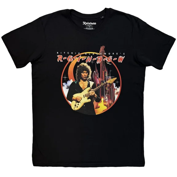 Men's Rainbow Richie Blackmore Rainbow T-shirt Small Black