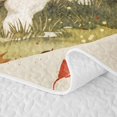 thumbnail image 5 of Manfei Cute Pug Quilt Full, Fall Farm Maple Leaf Full Bedspread Sets, Cream, 3-Piece, 1 Coverlet and 2 Pillowcases, 5 of 7