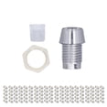 thumbnail image 2 of Light Emitting Diode Panel Mount, LED Holder Set  Plated Plastic Durable 5mm Resuable  For Replacement Silver, 2 of 8