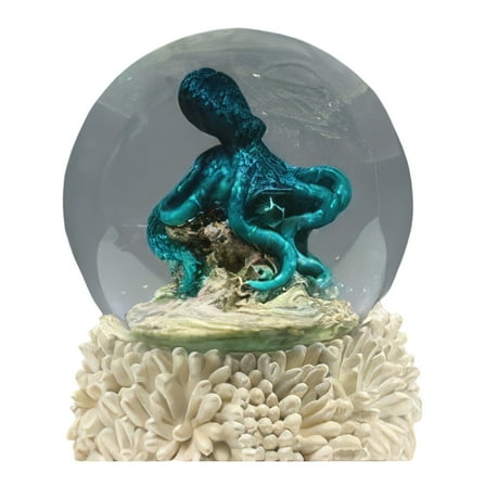 FC Design 3"H Octopus Snow Globe Statue Sculpture Ornament Decoration Home/Room Decor and Unique Gift Ideas for Housewarming, Holidays and Birthdays