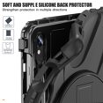 thumbnail image 6 of XYX Case for Samsung Galaxy Tab S9/Tab S9 FE 11.0 Inch with 360 Degree Rotating, Hand Strap, Shoulder Strap, Black, 6 of 7