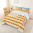 thumbnail image 2 of Erosebridal Waffle American Flag Full Size Comforter Sets for Kids, Blue Ice Cream Drip Bedding Sets, Colorful Polka Dots Reversible, 1 Comforter and 2 Pillowcases, 2 of 6