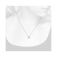thumbnail image 3 of 2.20 T.C.W Excellent Round Cut Opal Gemstone Real Diamond Stunning Halo Necklace for her in Solid 18K White Gold With 18 inches Chain, 3 of 5