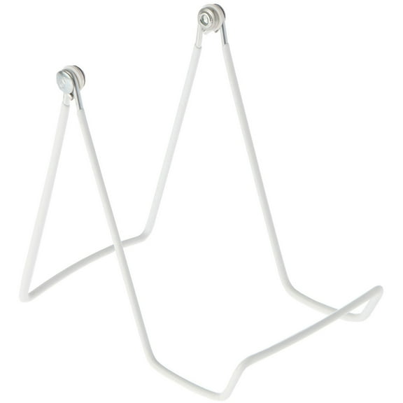Gibson Holders 6A Adjustable White Wire Display Easel, 3.5" W x 4.75" D x 4.75" H, Pack of 2
