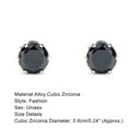 thumbnail image 7 of UDIYO 1 Pair Unisex Cubic Zirconia Magnet Clip No Piercing Earrings Jewelry for Wedding, 7 of 7