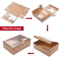 thumbnail image 3 of 12 cajas grandes de galletas navideñas con ventana, cajas de regalo navideñas, cajas de embalaje de pasteles de magdalenas de panadería kraft de grado alimenticio para regalos que ofrecen dulces para, 3 of 5