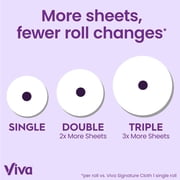 Viva Signature Cloth Paper Towels, 3 AIS1 Double Rolls, 86 Sheets per Roll
