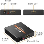 HDMI Repeater Neoteck 60M 4K 2160P 3D HDMI 2.0 Extender Booster Adapter Mini Size Metal Shell for PC DVD Sky HD Box PS3 PS4 Satellite Box and More Devices