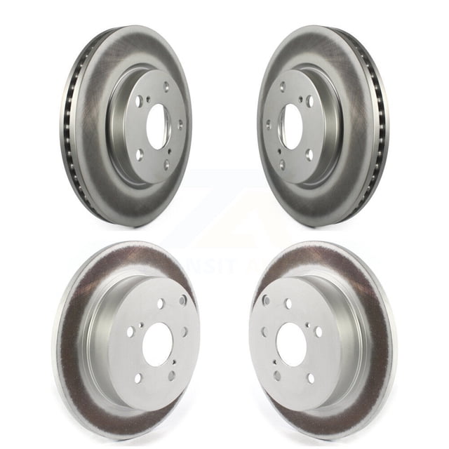 Genius Front Rear Coated Disc Brake Rotors Kit for Car 2012-2018 Toyota Prius V KG-101258