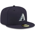 thumbnail image 3 of Men's New Era Navy Arizona Diamondbacks White Logo 59FIFTY Fitted Hat, 3 of 5