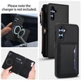 thumbnail image 3 of For Samsung Galaxy S24 FE 5G【RFID Blocking】Multi functional 2-in-1 Soft PU Leather Wallet Case Magnetic Flip Cover Multi-Card Slots Zipper Pocket With Detachable Shoulder Strap And Wrist Strap,Black, 3 of 8