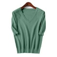 thumbnail image 5 of EDFBUYKRS Female Sweaters Woman's Slim Funnel Neck Sweater, Lightweight Fall Sweater Xl, 5 of 6