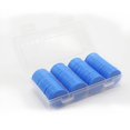 thumbnail image 2 of Hakitaroom Juego De 100 Fichas De Juego De Fichas De Póquer De Plástico Opaco Con Caja De Almacenamiento (Azul Real 1,26 Pulgadas), 2 of 5