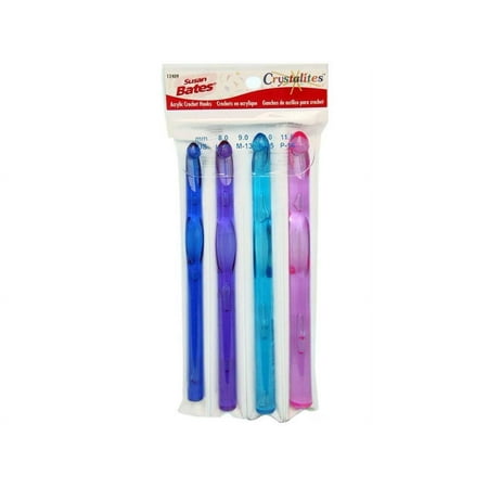UPC: 0077216002067 | Bates Crystalites Crochet Hook Set Sz L M N P