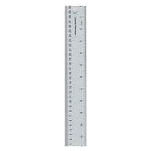 Ludwig Precision Aluminum Straight Edge Ruler, 12-INCH, Silver