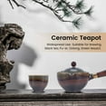 thumbnail image 2 of Porcelain Chinese Gongfu Tea Set Portable Teapot with 360 Rotation Maker and Infuser Gift B, 2 of 4