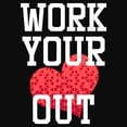 thumbnail image 2 of Junior's Lost Gods Work Your Heart Out  Racerback Tank Top, 2 of 5