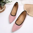 thumbnail image 4 of Viluyesy Womens Ballet Flats, Pointed Toe Slip-On Comfortable Casual Classic Flats Shoes Pink, 4 of 9