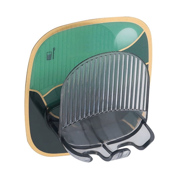 Soporte para cepillos de dientes Advancent organizador de almacenamiento autoadhesivo verde