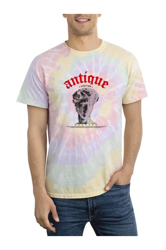 David Halftone Antique Tie Dye Spiral Men -Image by Shutterstock, Male Medium