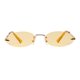 thumbnail image 1 of newfavorsdecor estilo retro unisex moda sin montura ovalado sin marco lente de color Amarillo claro Yuyangstore Gafas de sol ovales pequeñas unisex, 1 of 5
