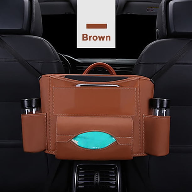 Xihbxyly Ventas Compras En Línea Bolso de Cuero Negro para Respaldo de Asiento de Coche, Organizador, Almacenamiento para Teléfono, Multibolsillos