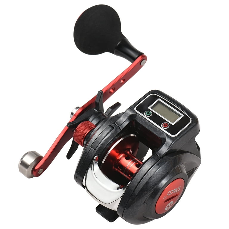 Staco Fishing Reel Line Counter Reel 16+1 Ball Bearings Left/Right Ice Fishing Reel 6.3:1 Gear Ratio