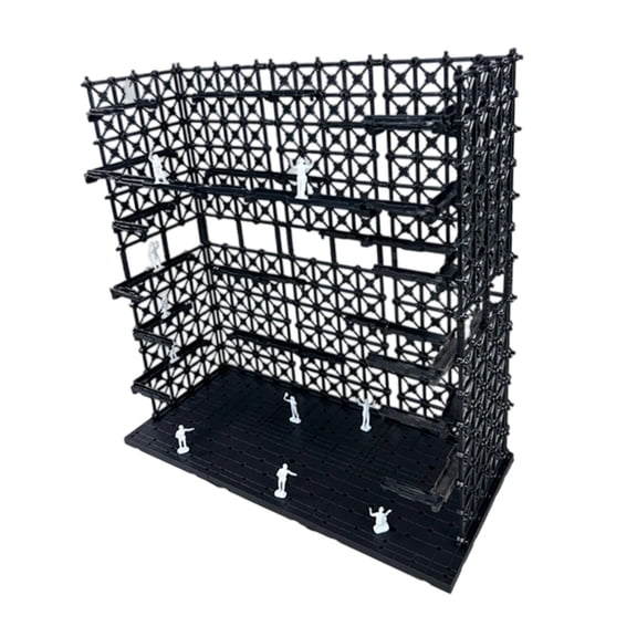 Pitycbo Interlocking Action Figure Display Stand Home Decoration Transforming Robot Rack 32cmx14.3cmx33.5cm