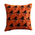 thumbnail image 2 of Halloween Throw Pillow Covers 18x18 Inch, Soft Plush Embroidered Decorative Square Pillowcases, Farmhouse Holiday Cushion Covers for Couch Sofa Living Room Bedroom Outdoor Home Decor, 2 of 5