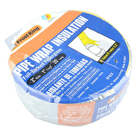 Frost King Foil Backed Pipe Wrap Insulation, 25 (The Best Crack Pipe)