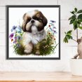 thumbnail image 3 of Pintura de diamante 5D DIY Kit de taladro redondo completo Cachorro Decoración del hogar Arte Artesanía Hugtrwg Para estrenar, 3 of 9
