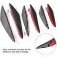 thumbnail image 4 of HSHDLDF 6pcs Carbon Fiber Style Car Front Bumper Lip Splitter Body Fin Spoiler,Car Anit-Collision Bar, 4 of 6