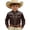 Brown, variant on Kids Boys Shirt Long Sleeve Boys Western Denim Shirt Kids Top For Casual Boy's Button Front Shirt 12-13 Years