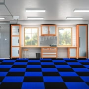 FlooringInc Nitro Flex Protective Garage Flooring Tiles, 20.5x20.5, Single Tile, 2.92 Sqft, Diamond Pattern, Dark Gray
