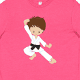 thumbnail image 4 of Inktastic Karate Boy, Cute Boy, Black Belt, Brown Hair Youth T-Shirt, 4 of 5