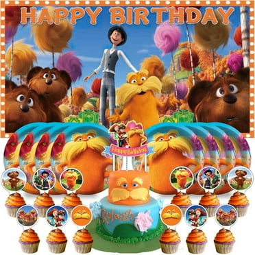 Lorax Party Supplies Decor Decorations Plates Background Cake Topper Fans Banner Backdrop