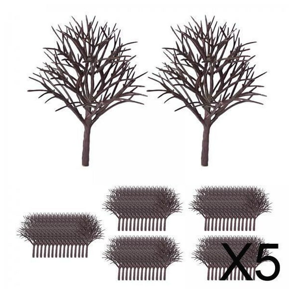 BELOVING 5x70Pcs Model Trees 2.36inch Peach Tree for Train Sand Table Scenery Landscape