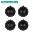 thumbnail image 3 of Bola de Navidad de plástico ecológica de color negro de 4 a 15 cm para decoración de árbol de Navidad, colgante para regalo de Año Nuevo, 3 of 5